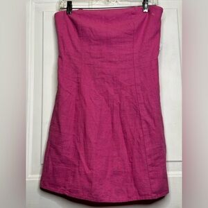 Old Navy Strapless Fuchsia Dress